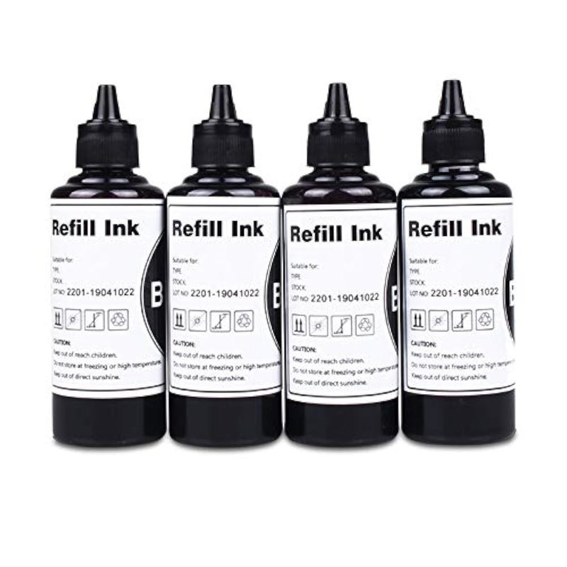 CoYlBod Black Regular Refilled Ink for T254 T252XL120-BCS T252XL220 T252XL320 T252XL420 Workforce WF-7710 WF-7720 WF-7210 WF-3630 WF-7620 WF-7610 WF-3640 WF-3620 Use for Refillable Cartridges or CISS - Image 1